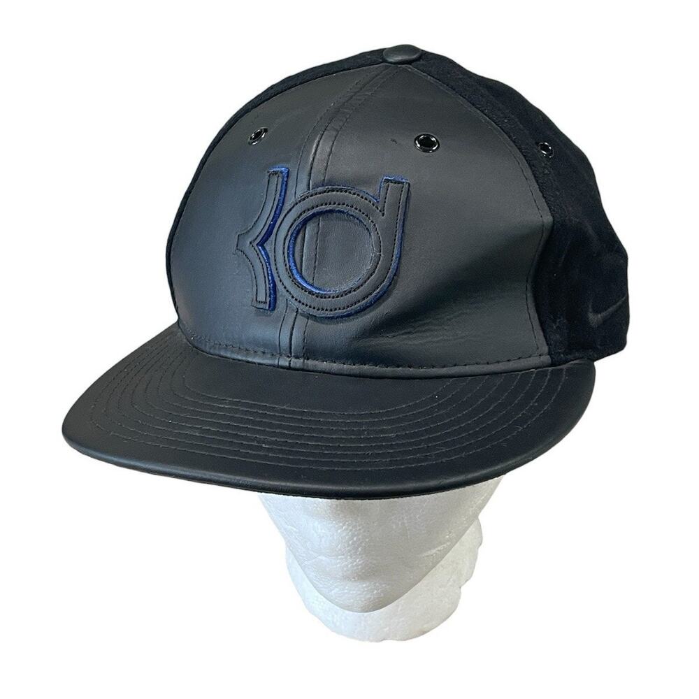 Nike True KD Wool Faux Leather Kevin Durant Strapback Adjustable Black Hat